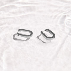 Slim Block Hoops