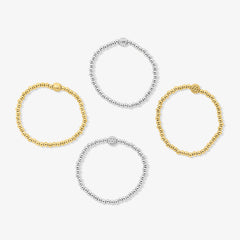 Coastal Beaded Bracelet 4 Piece Set