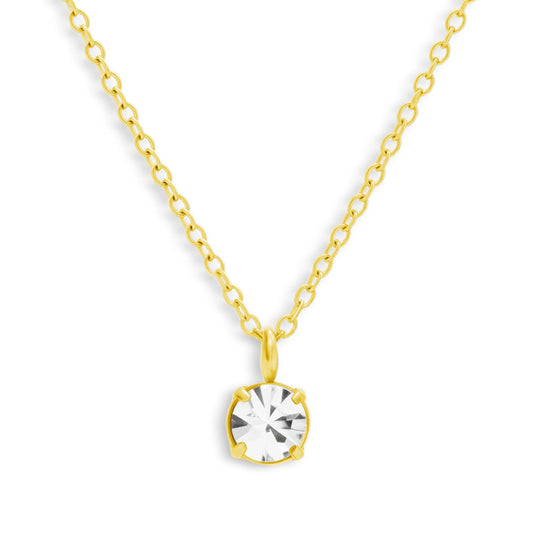 Solitaire Crystal Necklace