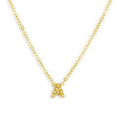 Crystal Initial Necklace