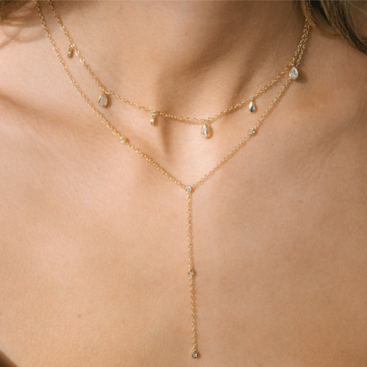 Afterglow Lariat Necklace