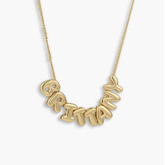 Custom/Personalized Bubble Letter Name Necklace