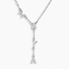 Custom/Personalized Name Drop Lariat Necklace