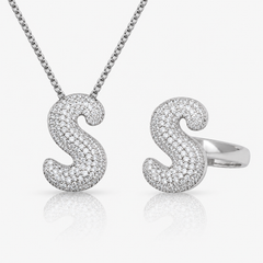 Adore Me Ring & Necklace 2 Piece Bundle