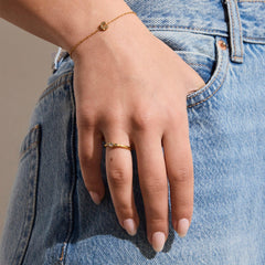 Initial Crystal Bracelet