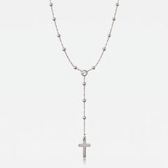 Alessia Lariat Cross Necklace
