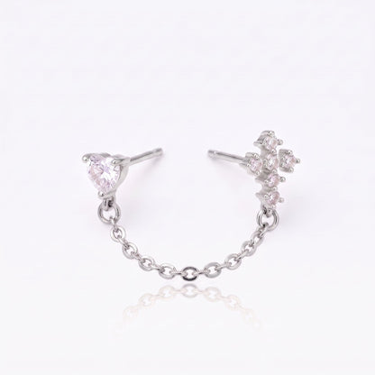 Bonded Sparkle Flat Back Earring