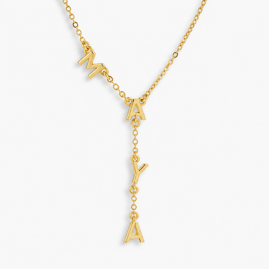 Custom/Personalized Name Drop Lariat Necklace