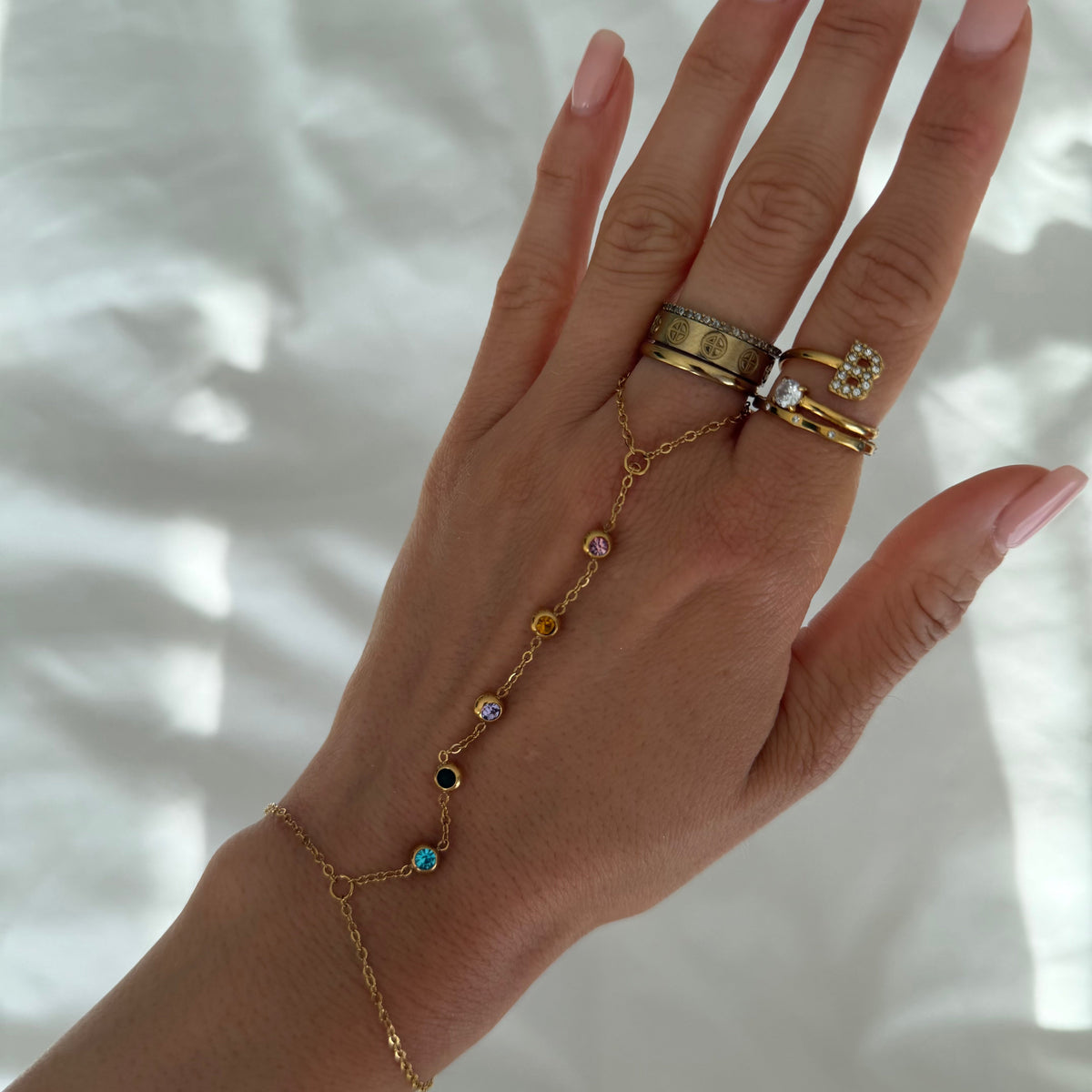 Prism Multicolor Hand Chain