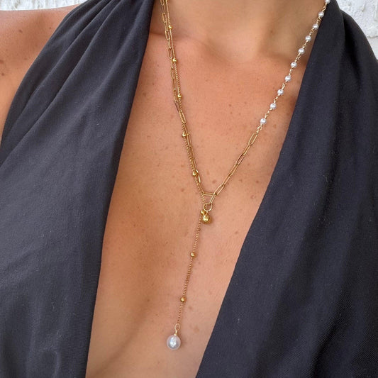 Sweet Glow Lariat Necklace