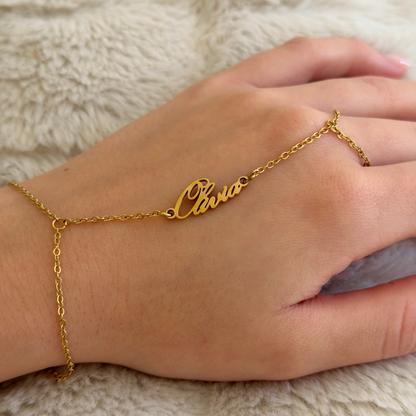 Custom/Personalized Name Plate Hand Chain