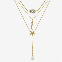 Coastal Mermaid 3 Piece Necklace Bundle