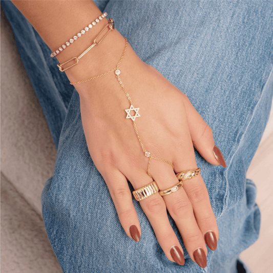Star of David Hand Chain