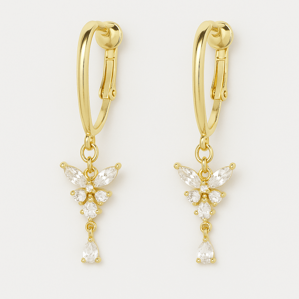 Butterfly Kiss Clip-On Earrings