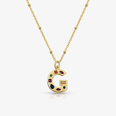 Bright Babe Initial Necklace