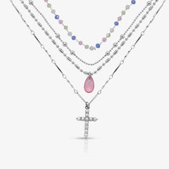 Beaded Blessing 4 Piece Necklace Set
