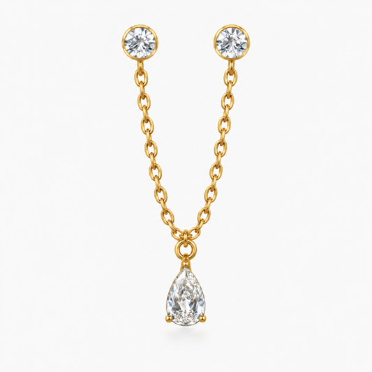 Glow Drop Stud Earring