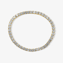 Icy Golden Beaded Bracelet 4 Piece Set