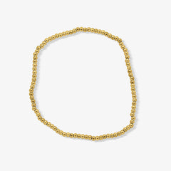 Icy Golden Beaded Bracelet 4 Piece Set