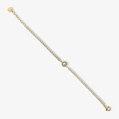 Icy Initial Tennis Bracelet