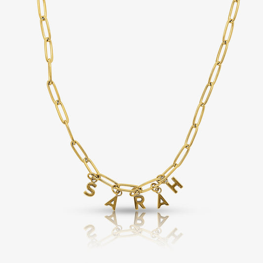 Custom/Personalized Link Letter Necklace