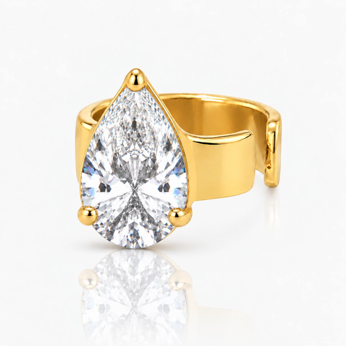 Legacy Pear Cut Ear Cuff