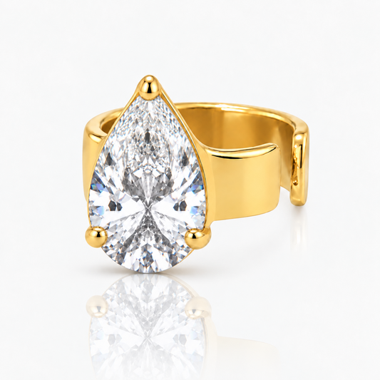 Legacy Pear Cut Ear Cuff