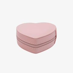 Heart-Shaped Travel Jewelry Case