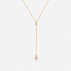 Raindrop Lariat Necklace