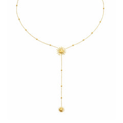 Sunny Glow Lariat Necklace